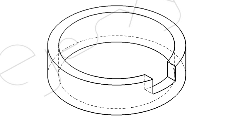Ejemplo de ejercicio de cortes dibujo técnico
